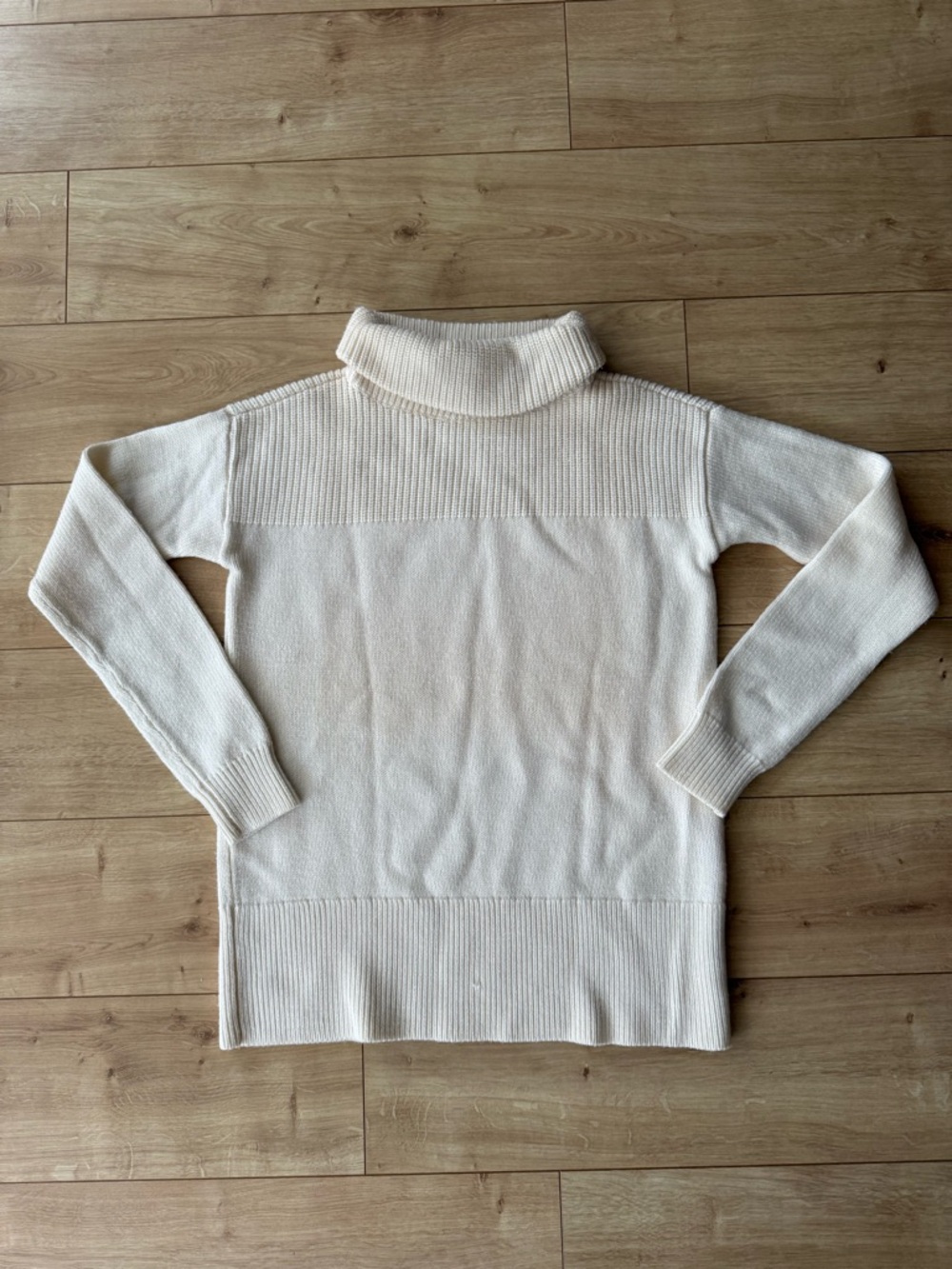 ATM Anthony Thomas Melillo White Merino Wool Turtleneck Sweater Womens S